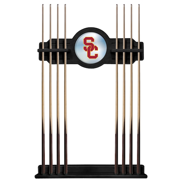 USC Trojans Cue Rack in Black Finish
