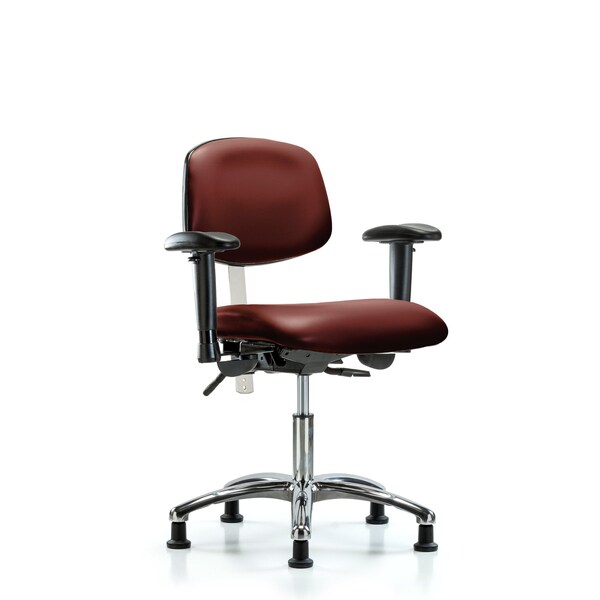 Vinyl Clean Room Chair, Adjustable Arms