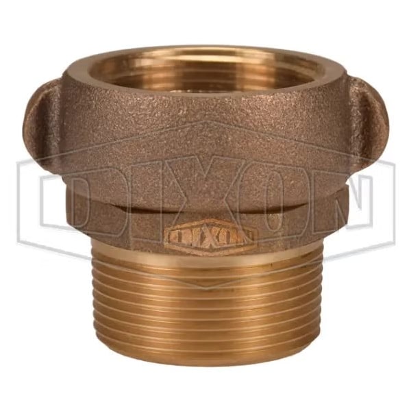 The Right Connection Rocker Lug Adapter, 1-1/2 in, FNPSH x MNPT, Cast Brass, Domestic