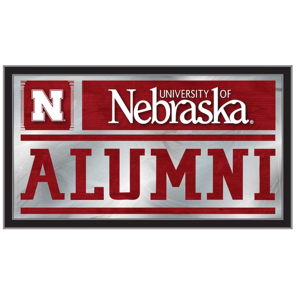 Nebraska 26" x 15" Alumni Mirror