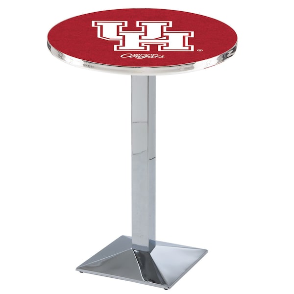 42" Chrome Houston Pub Table, 36" dia. Top