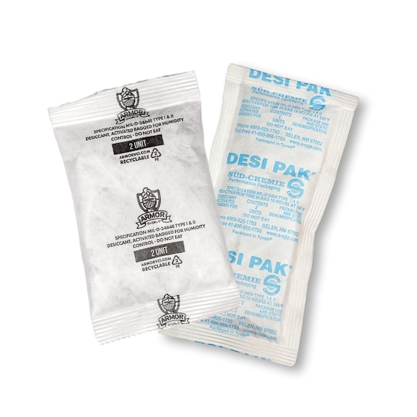 Desiccant, 6in. L, 3in. W, 2 oz., Bag, PK800
