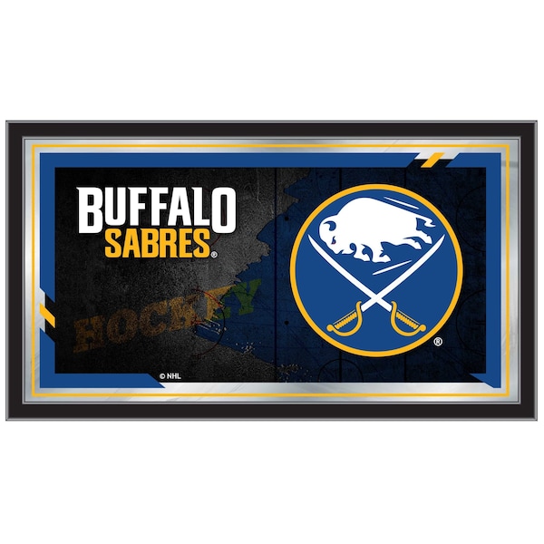 Buffalo Sabres 15" x 26" Hockey Collector Mirror by Holland Bar Stool Company