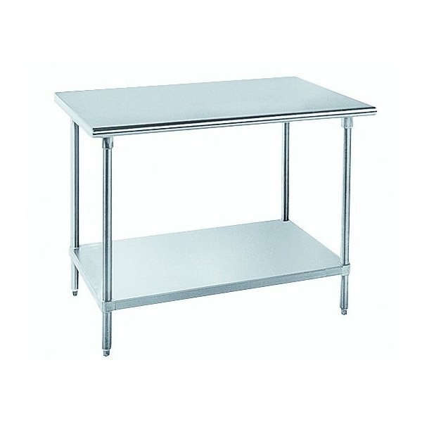 Work Table 96 in.W x 36 in.D 16 gauge 304 stainless steel top