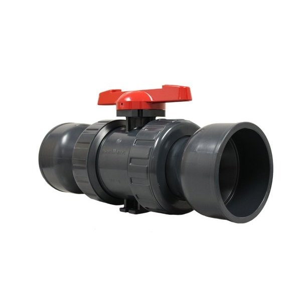 Valve, Ball, Type-21, 6", PVC, EPDM, Socket