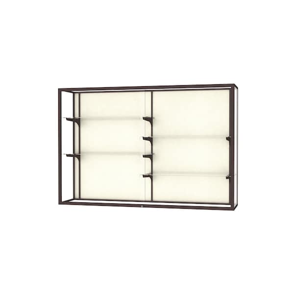 Champion Wall Case Display 72x48x16, Plaque, Bronze