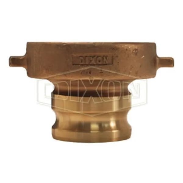 Cam and Groove Tank Car Adapter, 3 in, Adapter x Railroad, Brass, Domestic