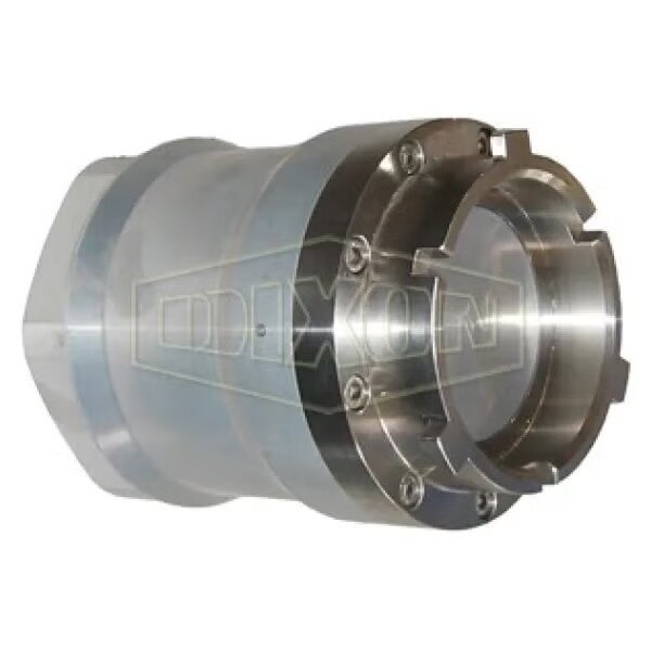 Mann-Tek by  Dry Disconnect Aviation Adapter, 3 in Nominal, Quick Disconnect Coupler x FNPT, Aluminu