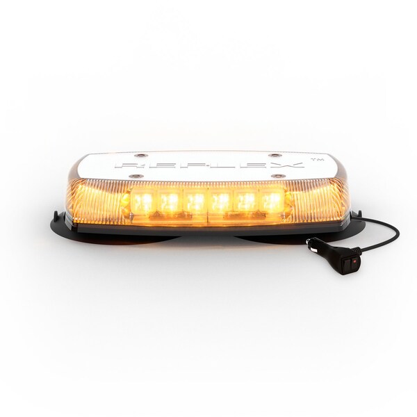 Reflex Beacon, Clear Lens/Amb LED, Vac Mnt