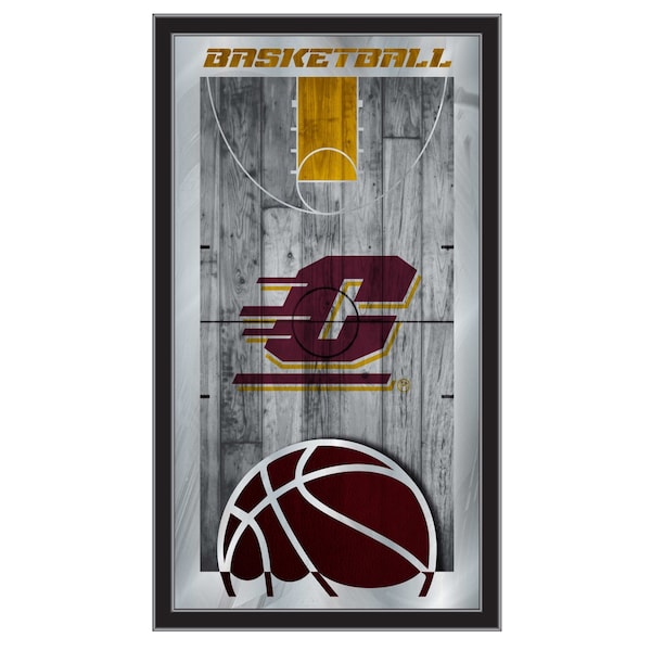 Central Michigan 15" x 26" Basketball Mirror