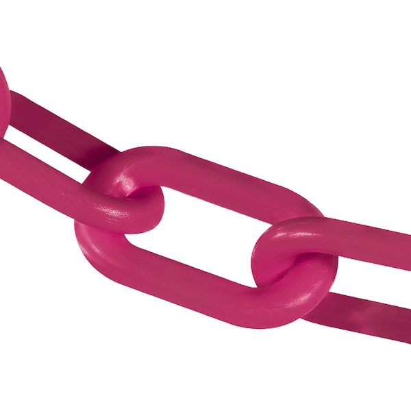 4" x 100' Safety Pink Plastic Safety Chain