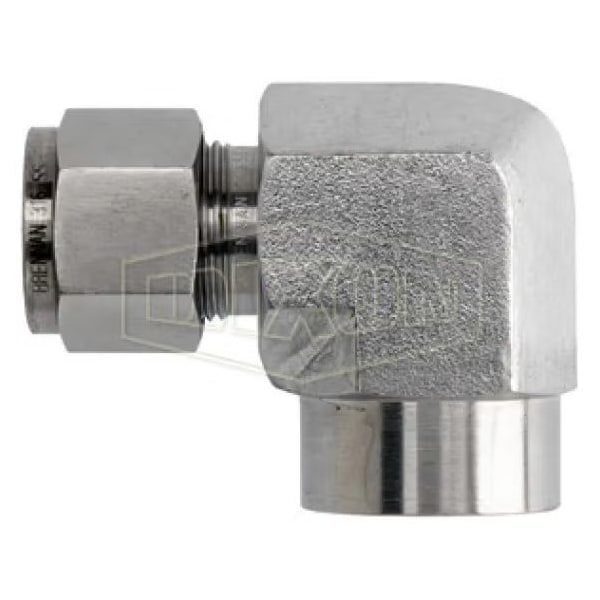 The Right Connection Instrumentation Elbow, 1 in, Tube x FNPT, 316 SS, Domestic