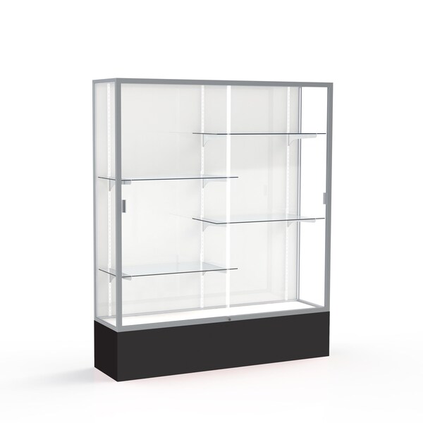 Spirit Floor Display Case 60x72x16, White, Satin
