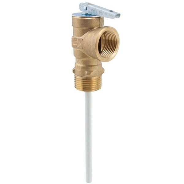 Watts 100XL-125 Relief Valve, 3/4 in MNPT x FNPT, 75 to 150 psi Operating, Brass