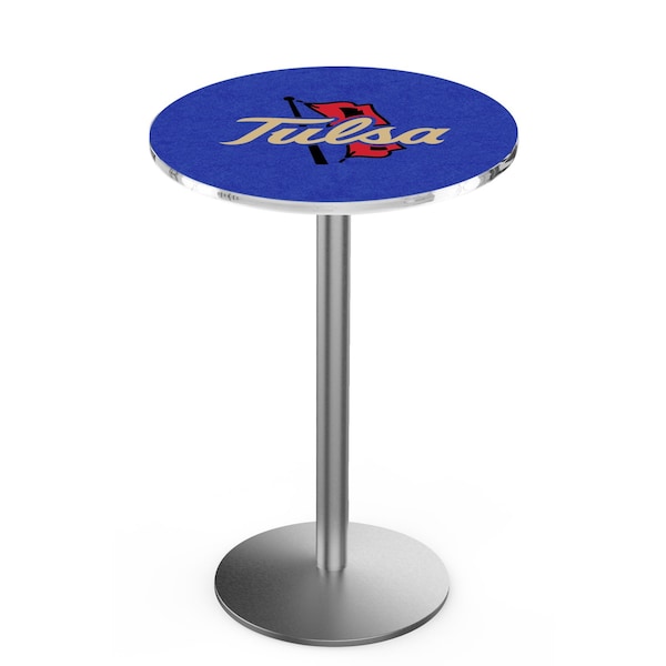 42" Stainless Steel Tulsa Pub Table, 36" dia. Top