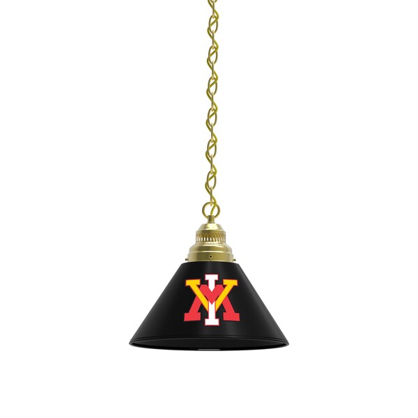 Virginia Military Institute Pendant Light, Brass Fixture