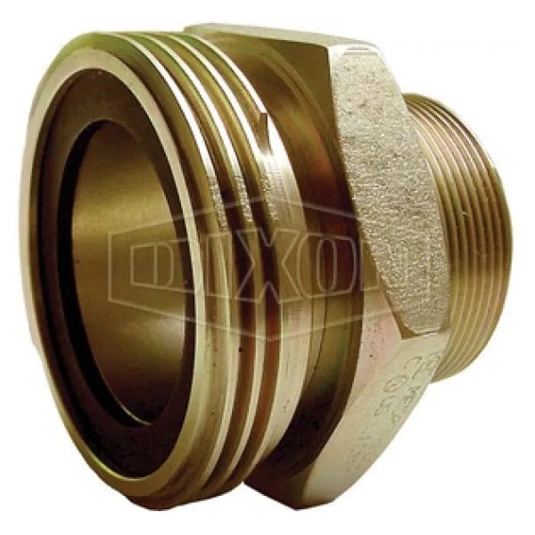 Adapter, 3-1/4 x 2 in, Male ACME x MNPT, Brass, Domestic