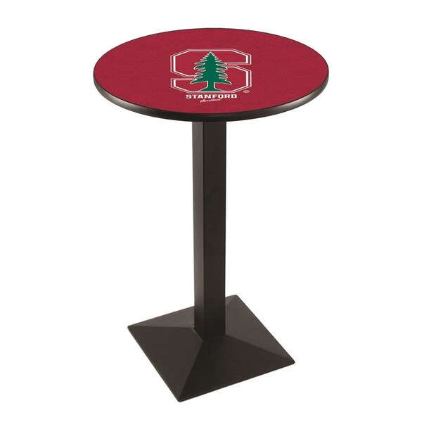 42" Blk Wrinkle Stanford Pub Table, 36" dia. Top