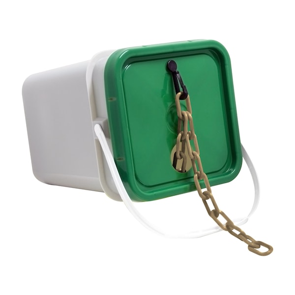 1.5" x 300' Army Tan Plastic Safety Chain - Pail
