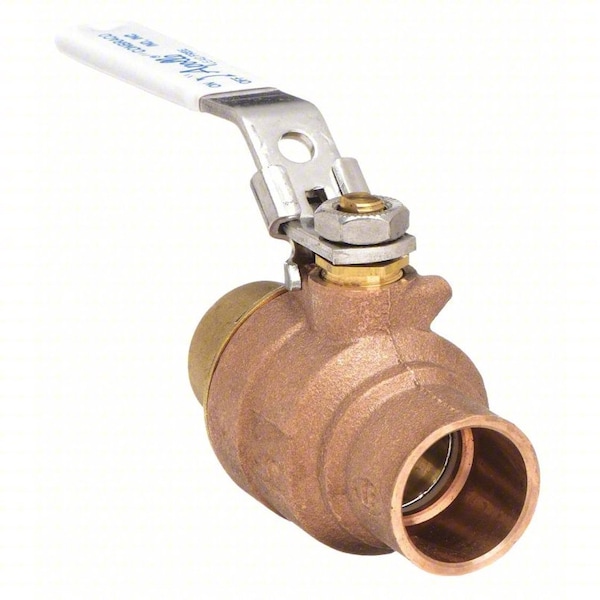 1-1/2" Sweat Bronze Ball Valve 2-Way