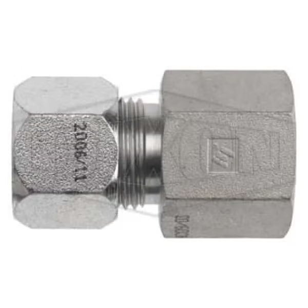The Right Connection Flareless Bite Adapter, 1-1/4 in Nominal, Male Tube x Female NPTF End Style, St