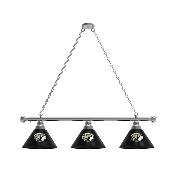 Bemidji 3 Shade Billiard Light, Chrome Fixture