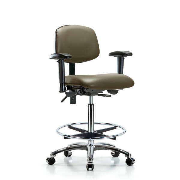 Vinyl Chair, Vinyl, Adjustable Arms