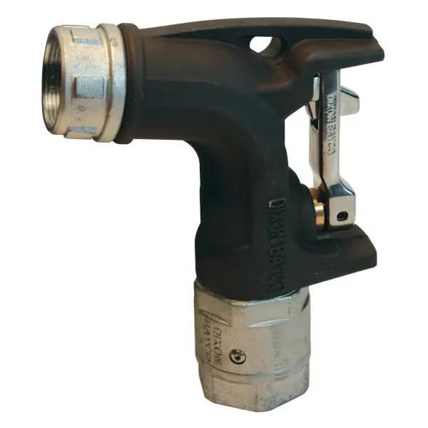 Ball Nozzle, 1-1/4 in FNPT Swivel x 1-1/4 in Spout, Aluminum, Domestic