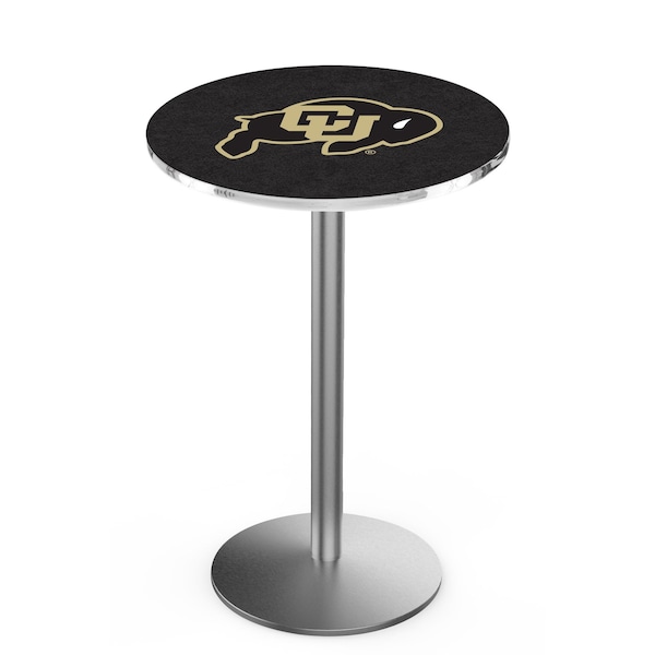42" Stainless Steel Colorado Pub Table, 36" dia. Top
