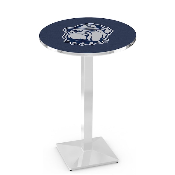 42" Chrome Georgetown Pub Table, 36" dia. Top