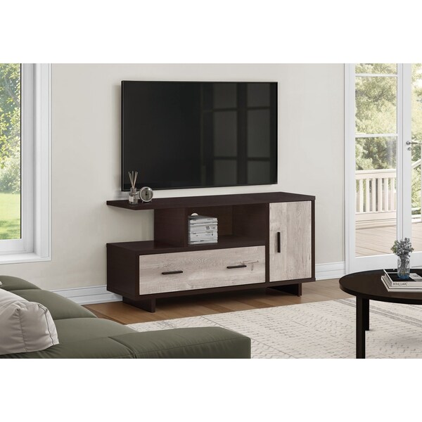 Tv Stand, 48 Inch, Console, Storage Cabinet, Drawers, Living Room, Bedroom, Laminate, Brown