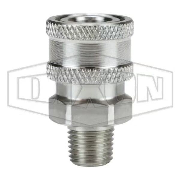 1/4 V COUP, 1/4 M-NPTF 316SS, UNVALVED