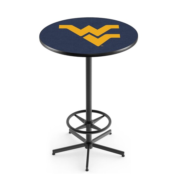 42" Black West Virginia Pub Table