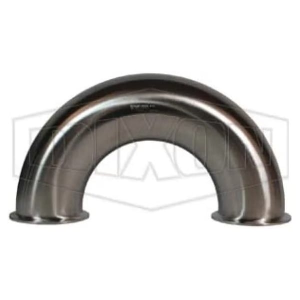 180Deg Clamp Return Bend, 2-1/2 in, 316L SS, Domestic