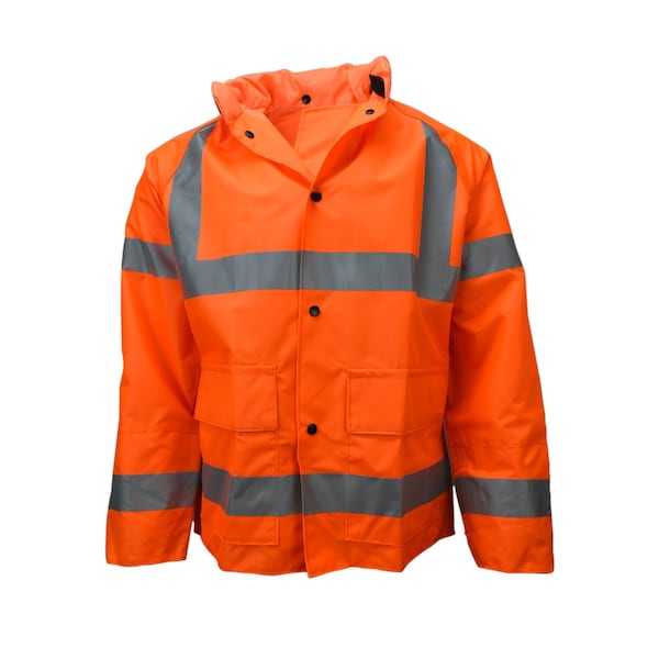 Outerwear Telcom 9002 Jacket w/Hood-Fl Org-5X