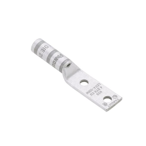 One-Hole Compression Lug, 36617 AWG Max, Long Barrel, Copper, Purple