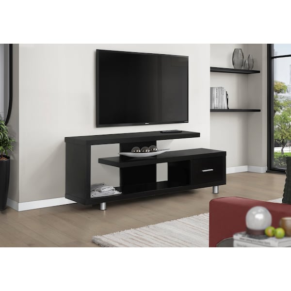 Tv Stand, 60 Inch, Console, Storage Cabinet, Living Room, Bedroom, Laminate, Brown