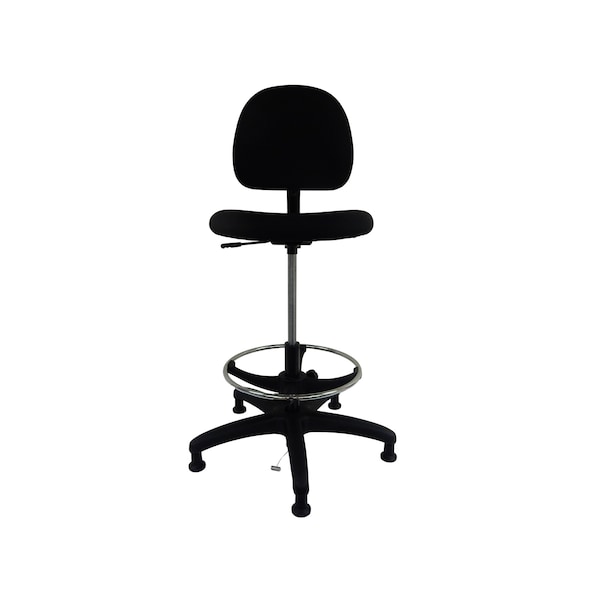 Workbench Chair ESD Chair, 23" to 33" Height, Fabric, Blue
