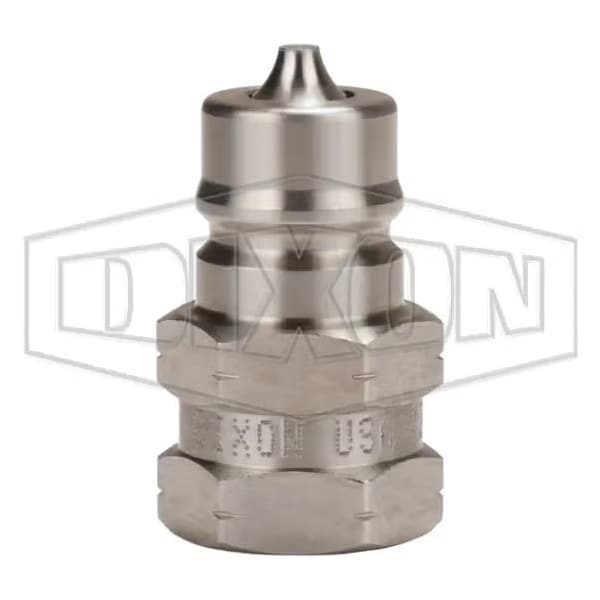 DQC K Interchange Female Plug, 3/8 Nominal, Female BSPP, 316 SSss Steel