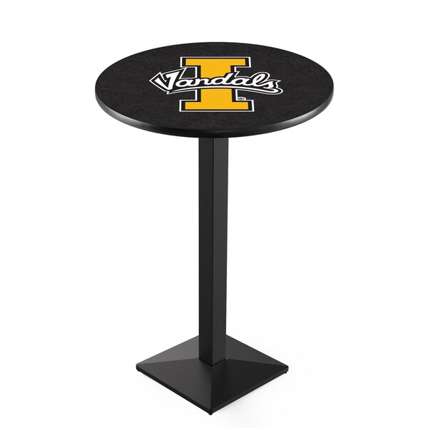 42" Blk Wrinkle Idaho Pub Table, 36" dia. Top
