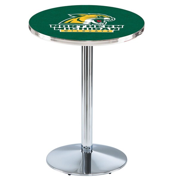 42" Chrome Northern Michigan Pub Table, 36" dia. Top