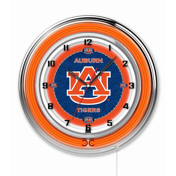 Auburn University Double Neon 19" Clock