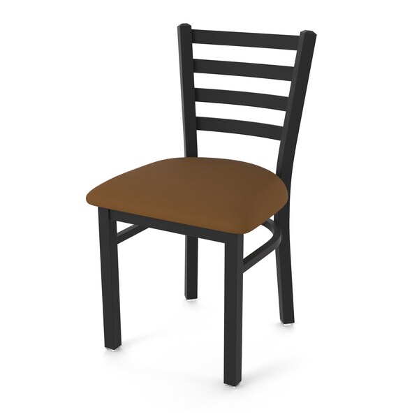 400 Jackie 18" Chair with Black Wrinkle Finish and Canter Thatch Seat