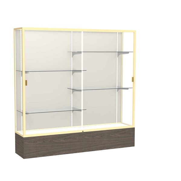 Floor Display Case 72x72x16, Plaque, Champange