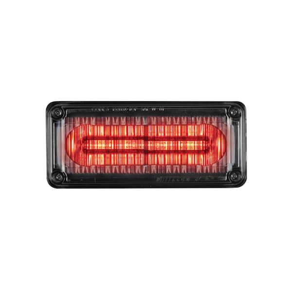 Perimeter Light, Clear Lens, Red LED, 3"X7"