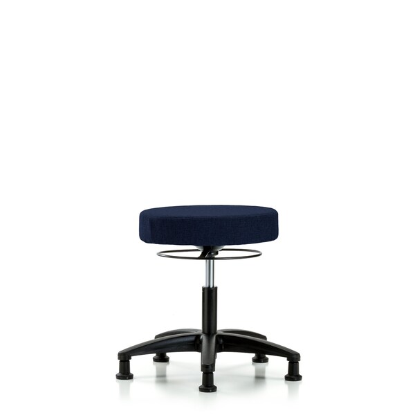 Desk Stool, Fabric, Glides, Nav