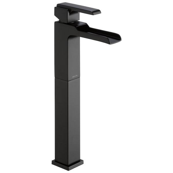 Single hole installation Hole Vessel Lavatory Faucet, Matte Black