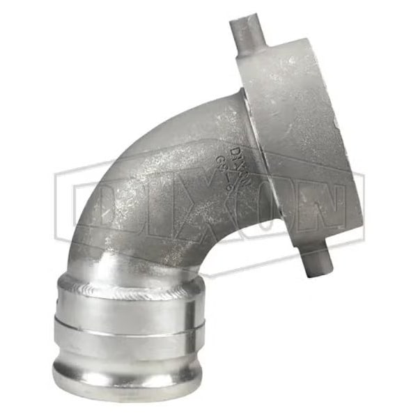 Style A Elbow, 5 x 4 in Nominal, Swivel Railroad Tank Car x 20Deg Cam and Grooved Adapter, Alum, D