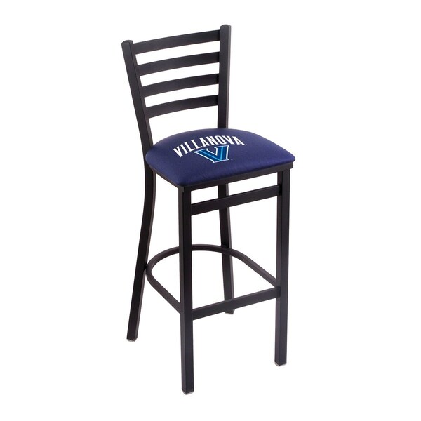 25" Blk Wrinkle Villanova Stationary Counter Stool, Ladder Back