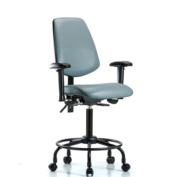 Vinyl Chair, Vinyl, Adjustable Arms